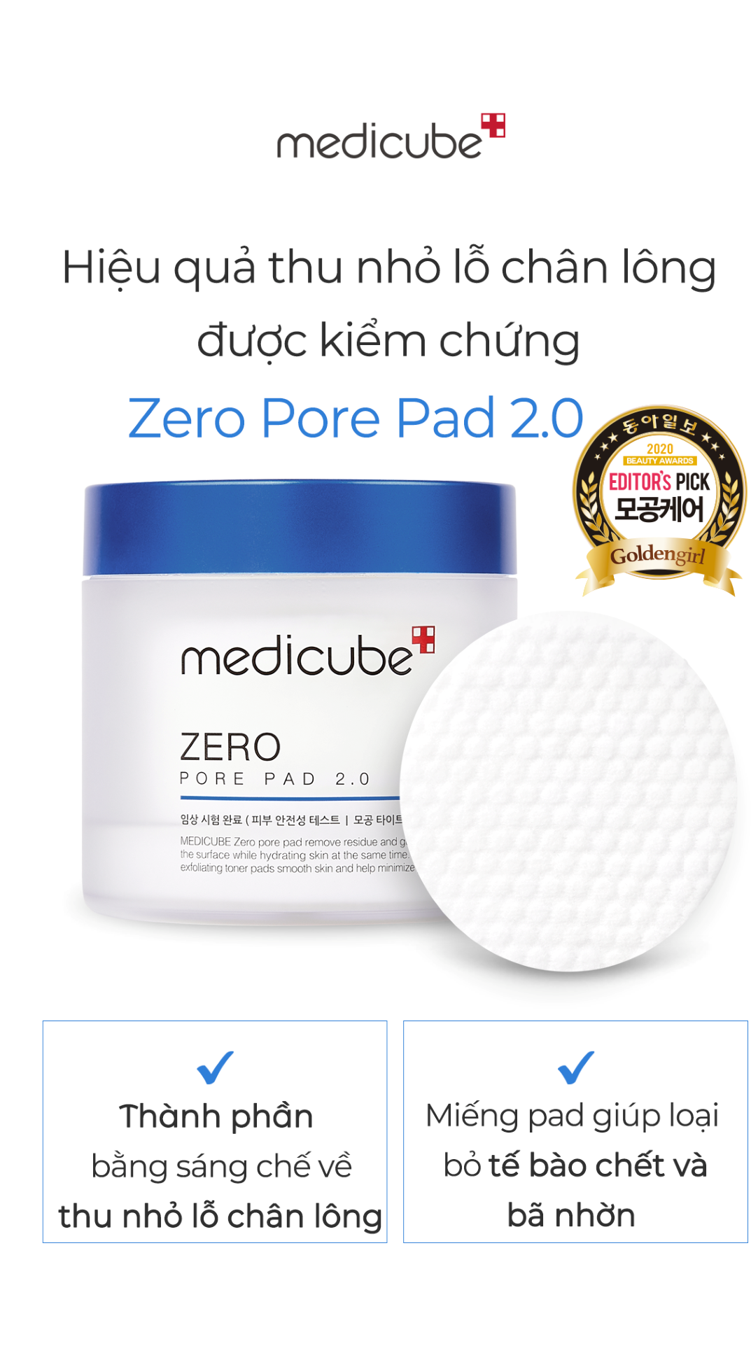 Set chăm sóc lỗ chân lông 1 ngày (Pore Pad + One Day Serum)