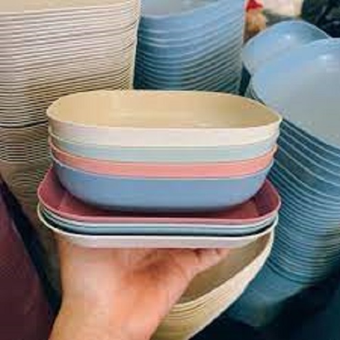 SET 8 DĨA NHỰA LÚA MẠCH CAO CẤP