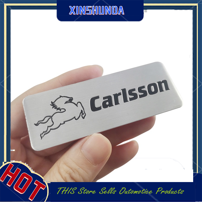 XSD 1 x Aluminum CARLSSON Mercedes Benz Logo Car Auto Decorative Emblem Badge Sticker Decal For Mercedes Benz