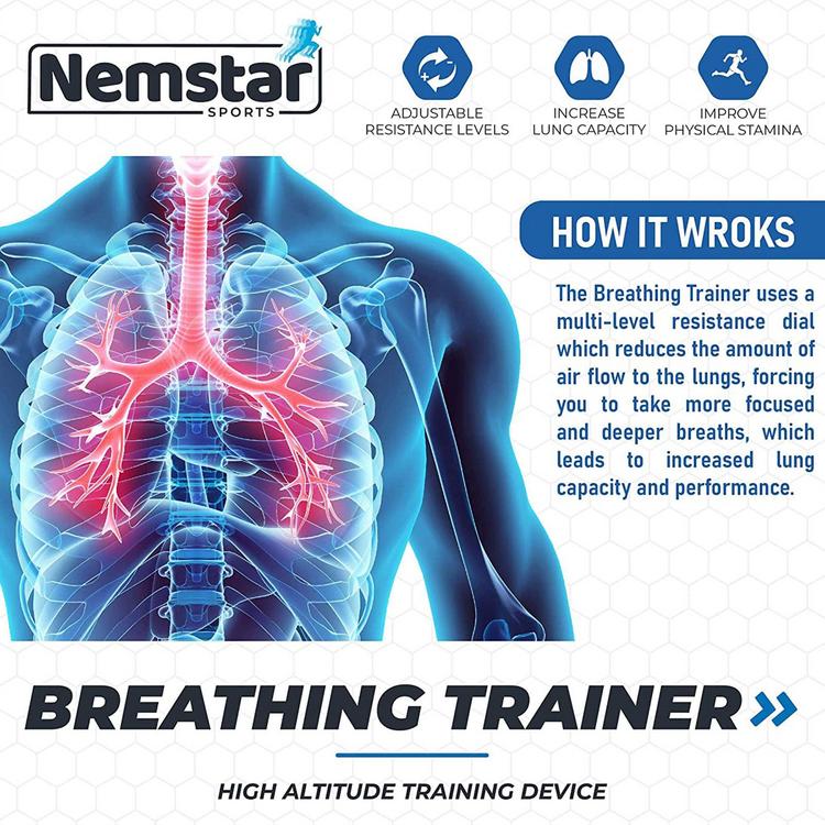 Abdominal breathing fitness machine portable ventilator machine exercise resistance adjustable endurance expander special charcoal capacity exercise machine