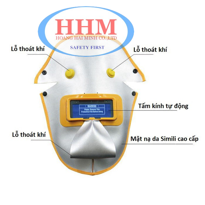 Kính hàn điện tử cao cấp mặt nạ da TX030 - New Model 2018