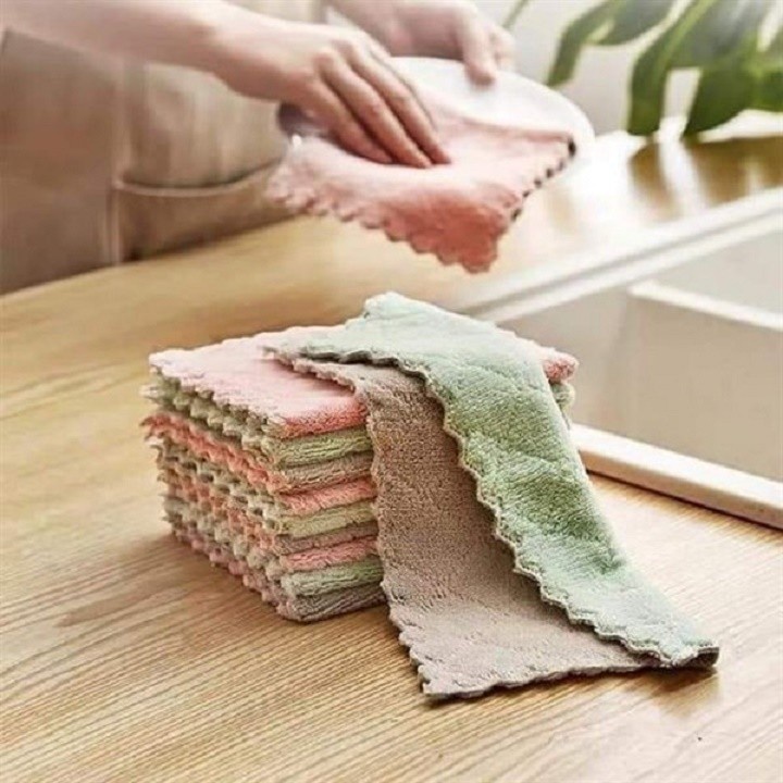 Khăn Lau Bếp Đa Năng 2 Mặt Siêu Thấm Hút