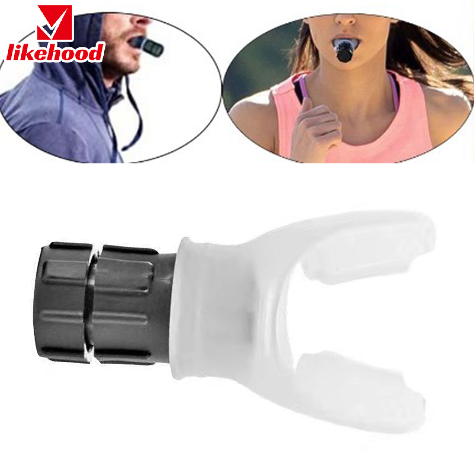 [Likelyhood] 5x10cm Portable Lung Exerciser Expander Device Lung Capacity Abdominal Breathing Exercise Trainer Adjustable Resistance With Silicone Mouthpiece