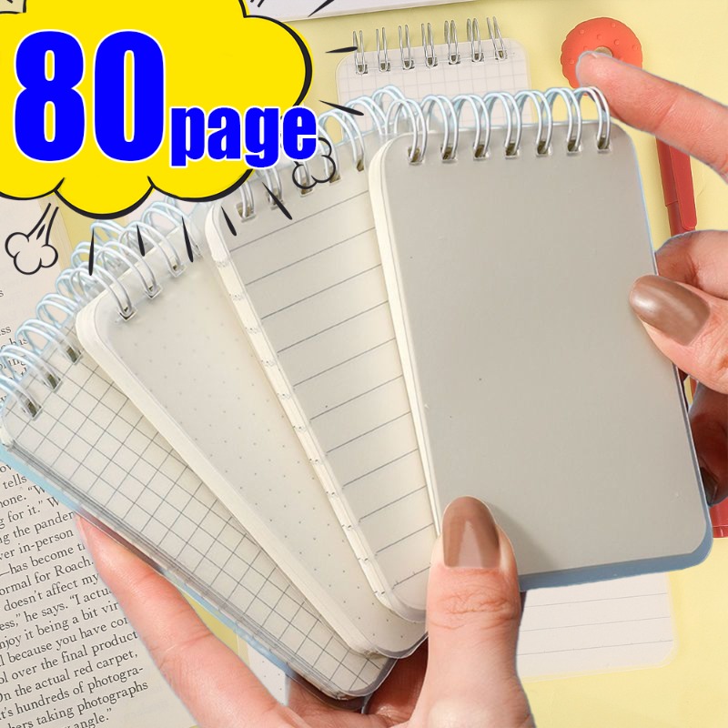 80 trang Túi mini A7 Nhật ký di động trống lưới sổ tay lò xo pageable từ viết cuốn sách văn phòng nhà cửa Phụ kiện trường học