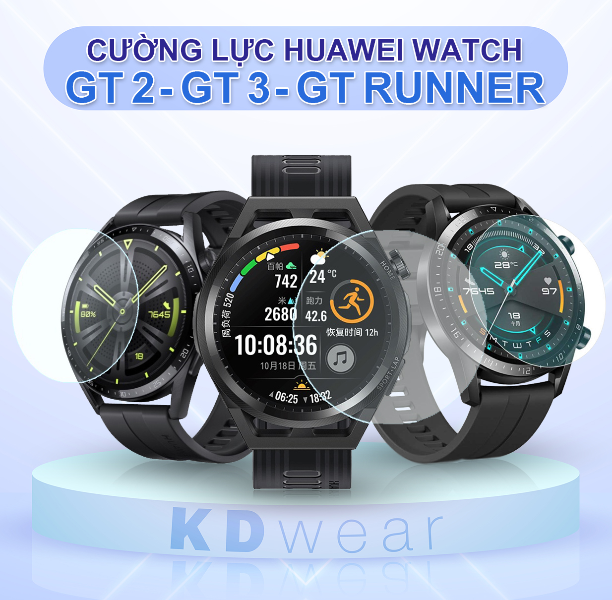 Kính cường lực huawei watch gt2 - gt3 - gt runner