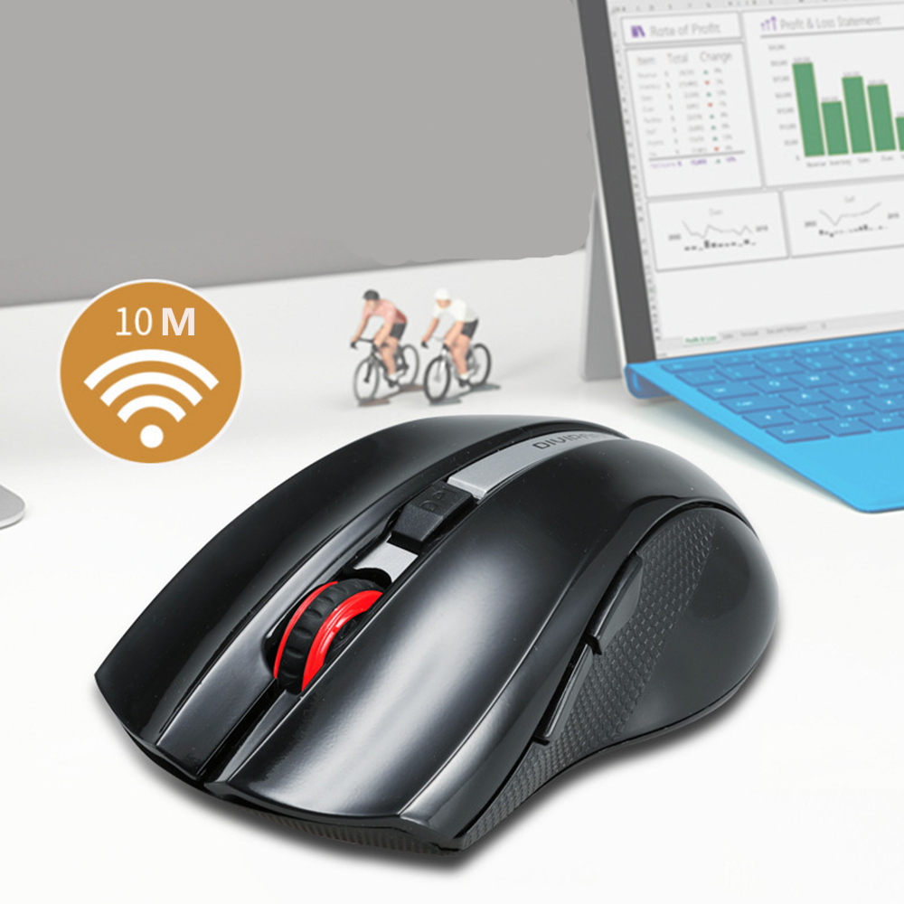 2.4G Wireless Silent Gaming Mouse For Notebook Computers with USB Receiver 2400DPI Optical Gaming Mouse For Windows Mac PC
