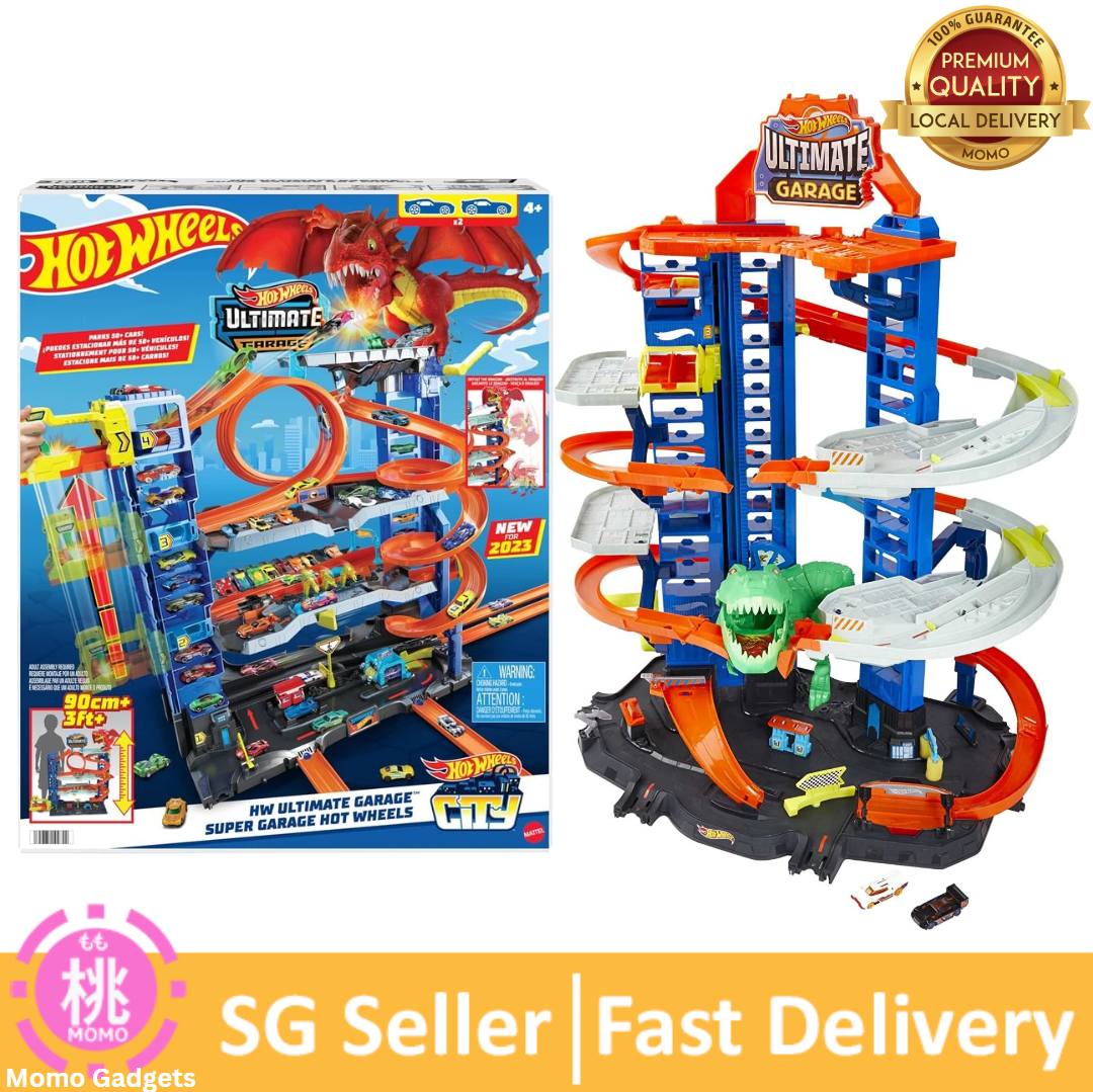 Hot Wheels City Robo T-Rex / Dragon Ultimate Garage Multi-level