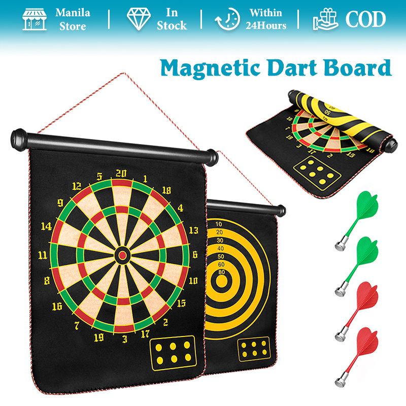 Dart Board 12 inch Safe Dart Board Set Double Sided