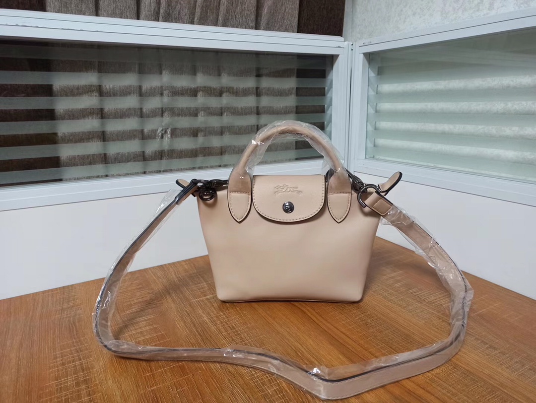 Original Longchamp Le Pliage cuir top handle bag mini Lambskin Crossbody Bag Shoulder Bag Made