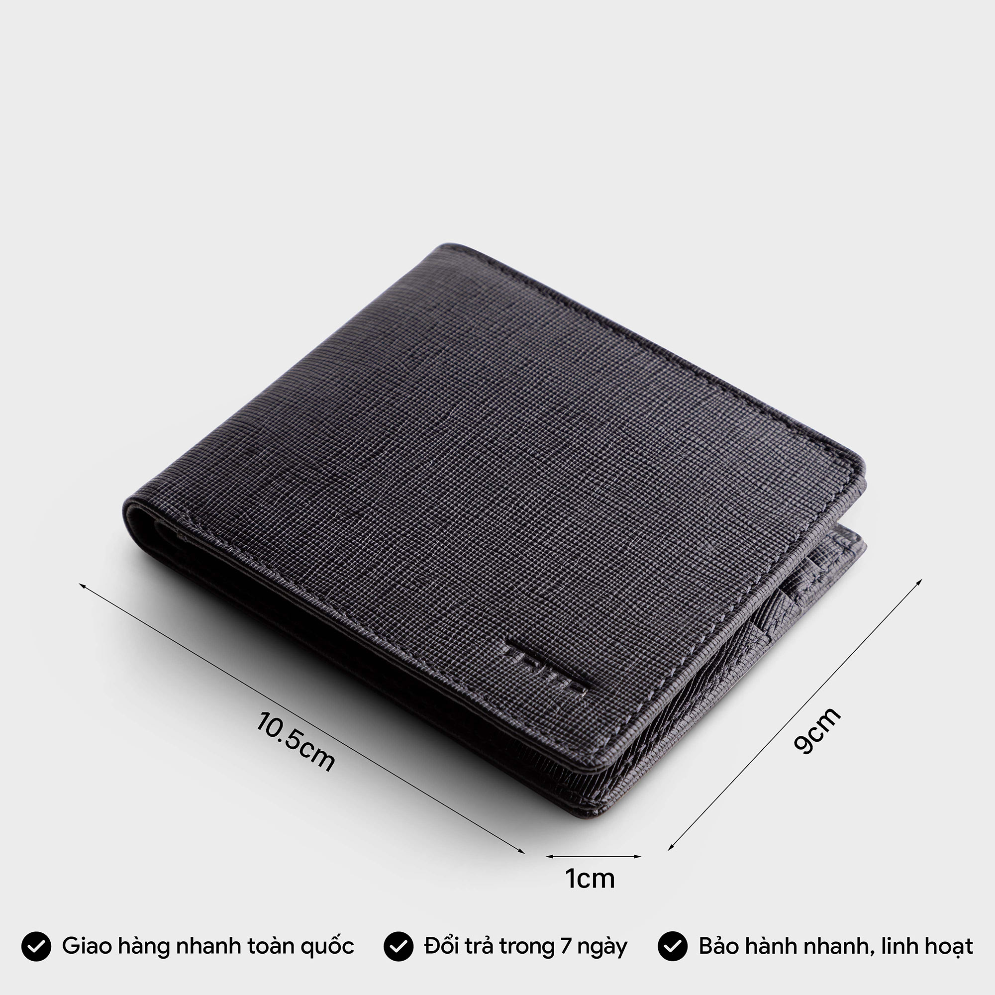 Ví nam thời trang da bò thật TRITA RVN08