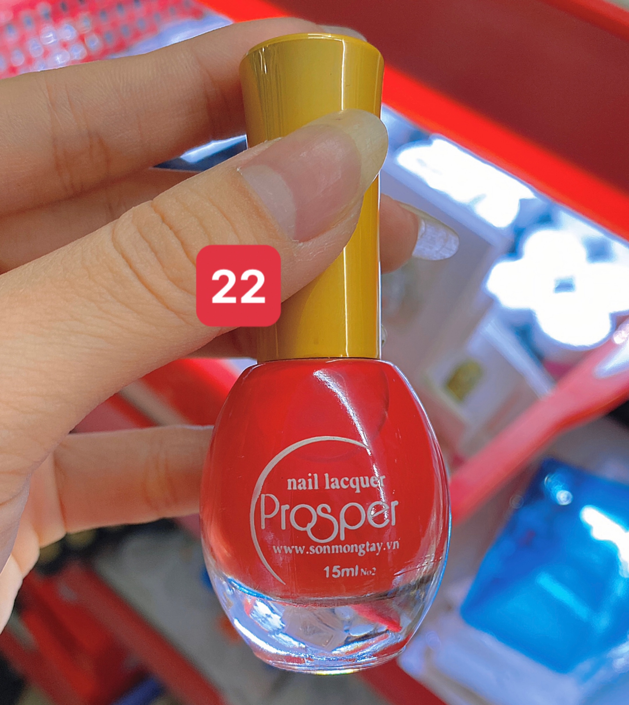 [ Sơn thường ] Sơn móng tay Prosper 15ml, bóng bền màu, mau khô - Mini Nails
