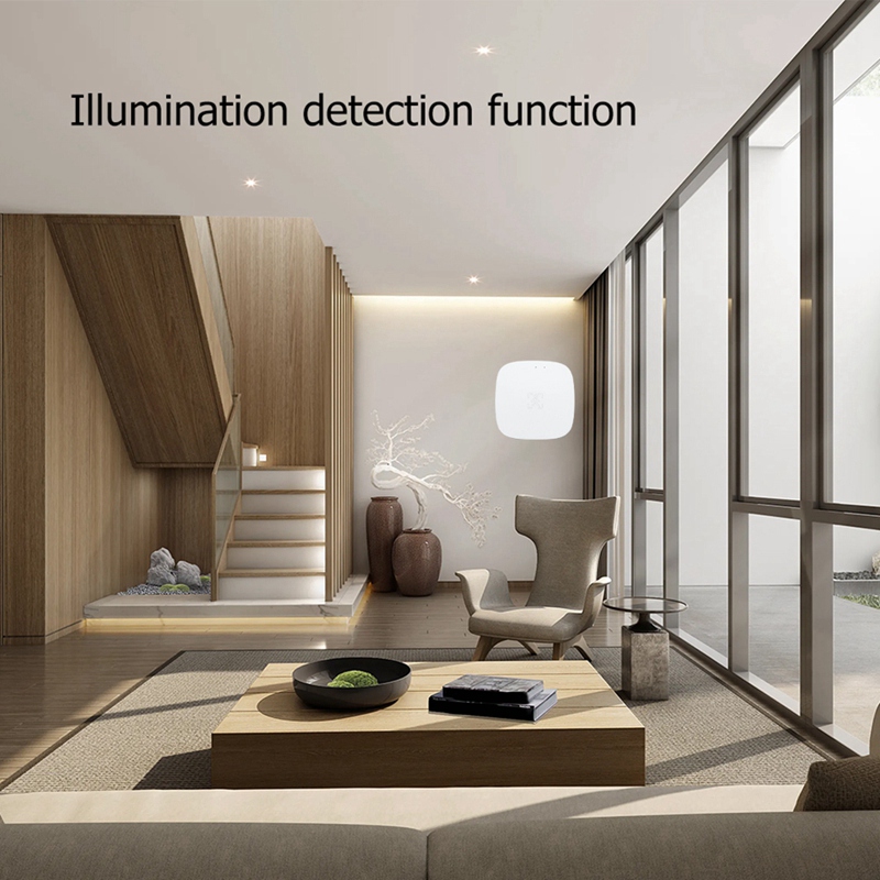 Tuya ZigBee mmWave Human Presence Sensor with Luminance MicroWave Radar Detection PIR Motion Sensor