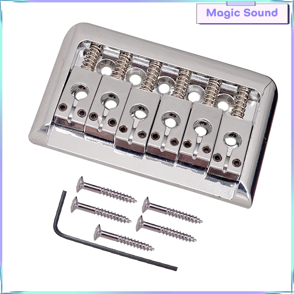 Magic Sound Guitar Bridge Tailpiece 76.5mm Set For Electric Guitar Parts