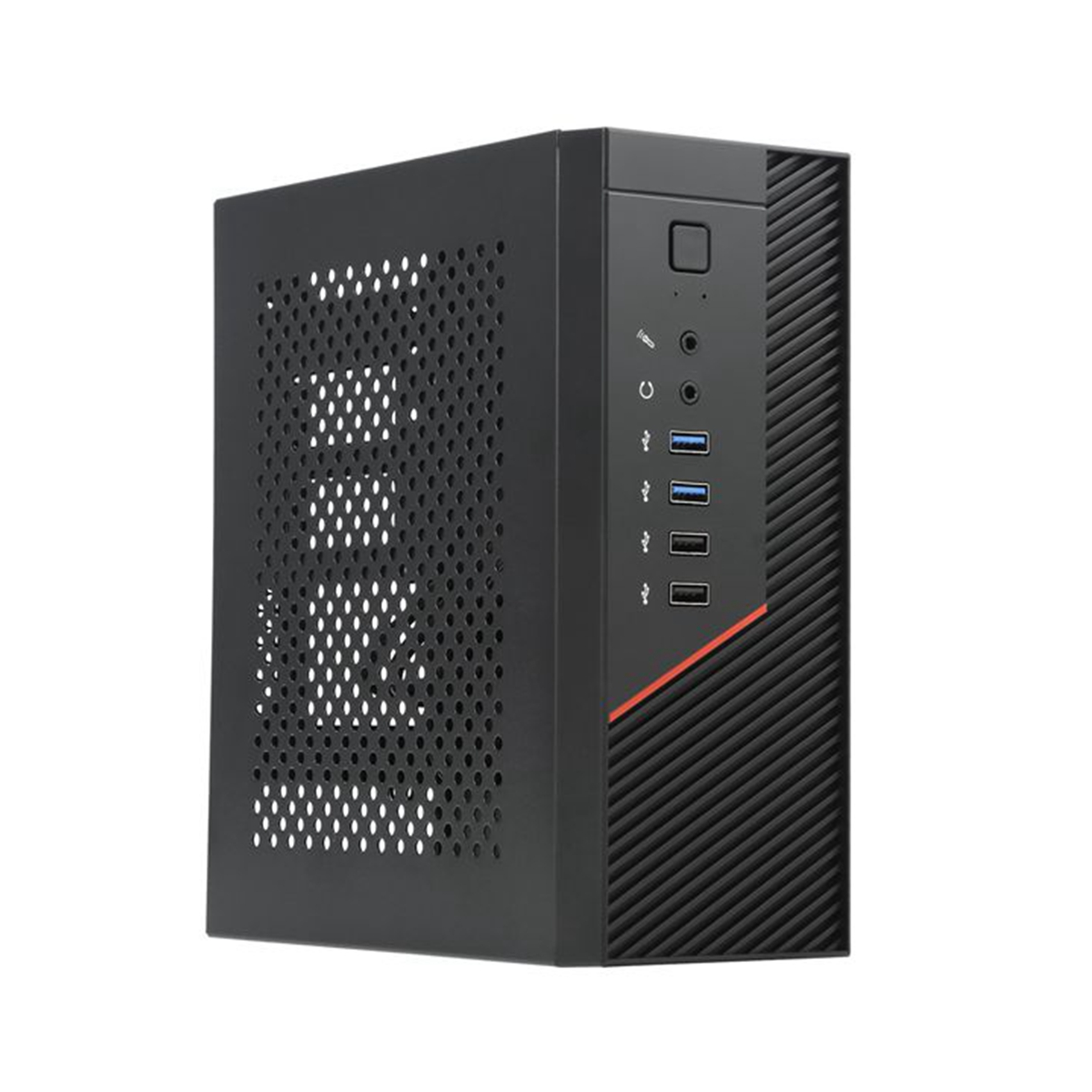 A09p 4.2l mini itx case desktop mini itx case htpc chassis game computer can stand or lie down for small 1u power supply