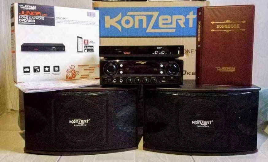 konzert and crown speaker w/ amplifier and karaoke player set(free mic) Lazada PH