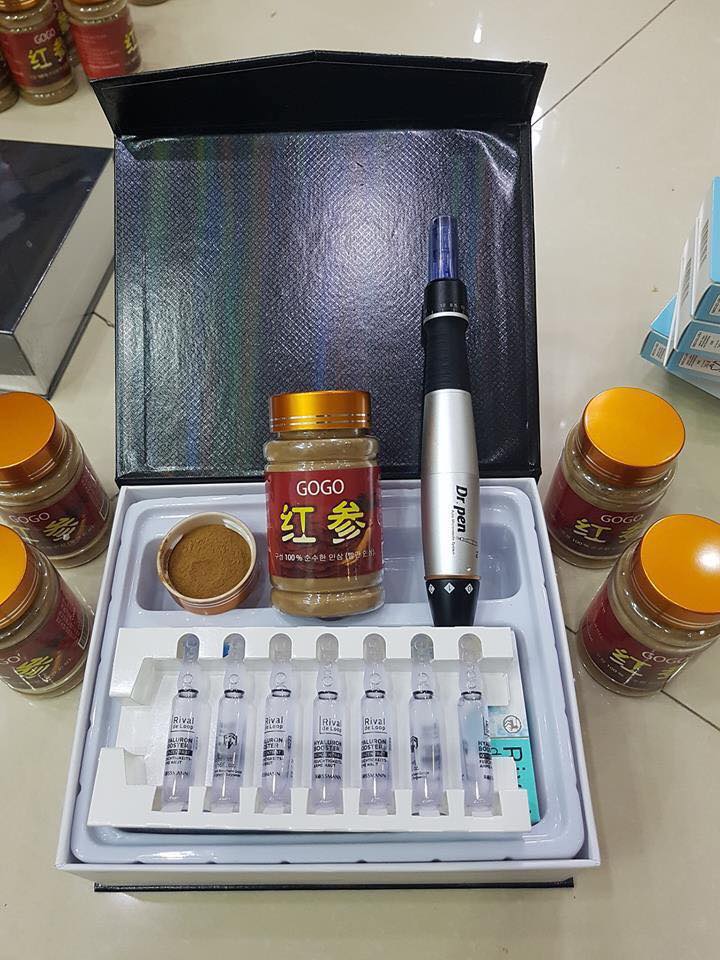 Bột hồng sâm Gogo cấy đẹp da dùng cho spa, cá nhân (Lọ 100gr)