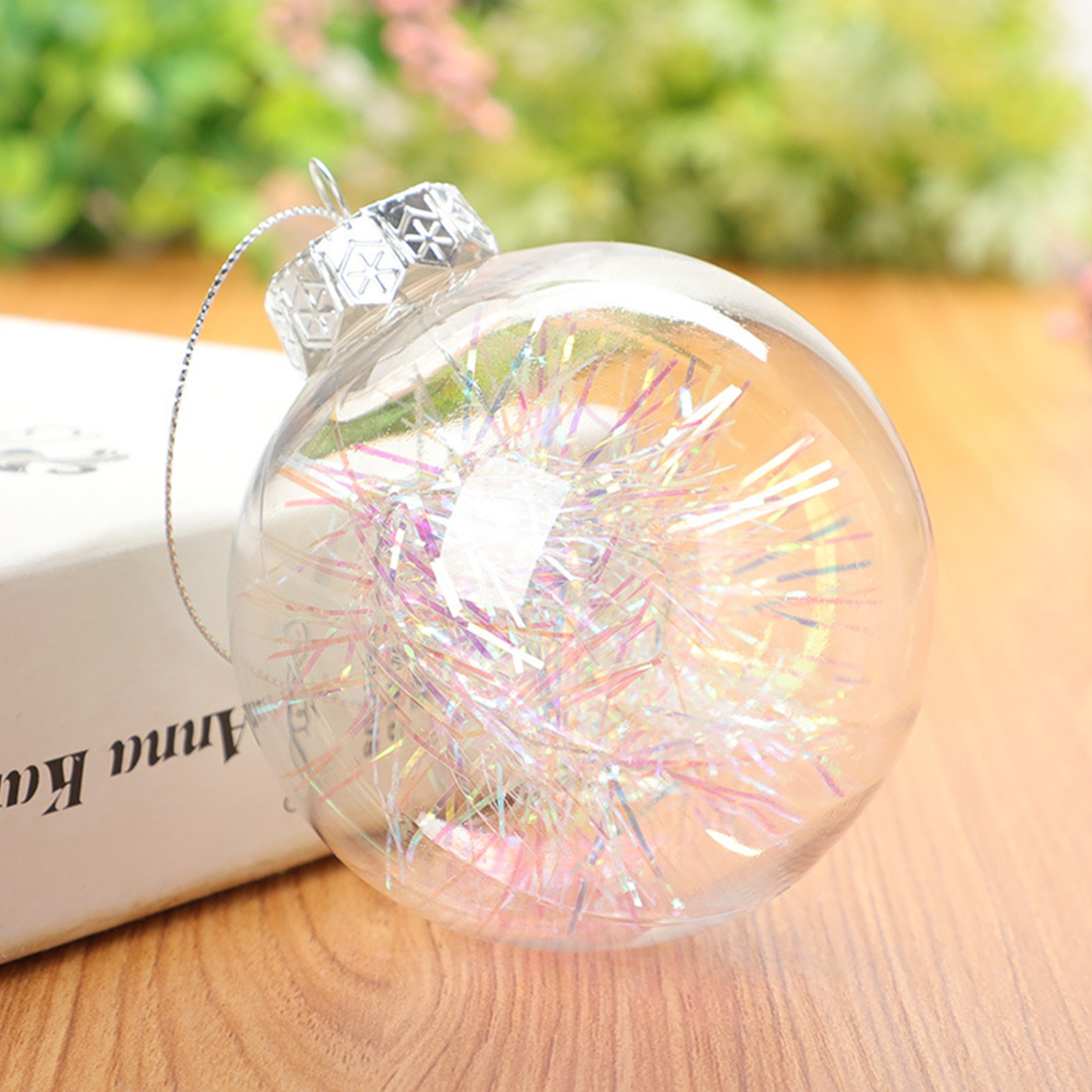 venicenight Plastic Ball Transparent Decorative DIY Decorations Smooth Surface Creative Christmas Clear Ball Home Decoration