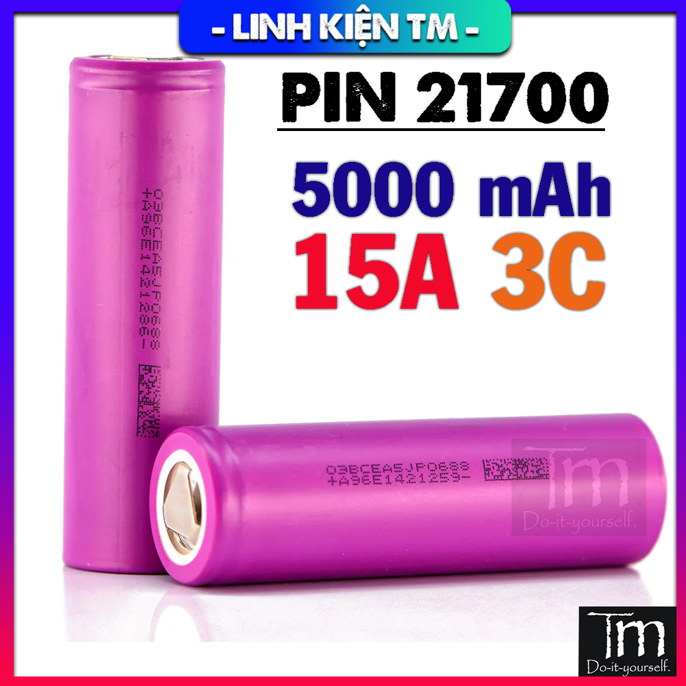 Pin lishen 21700 - 5000mah - 15a - 3c - lr2170sd