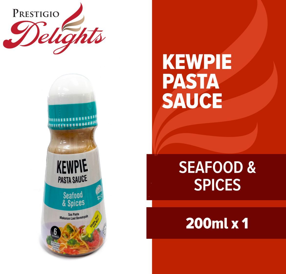 Kewpie Seafood and Spices Pasta Sauce 200ml Lazada Singapore