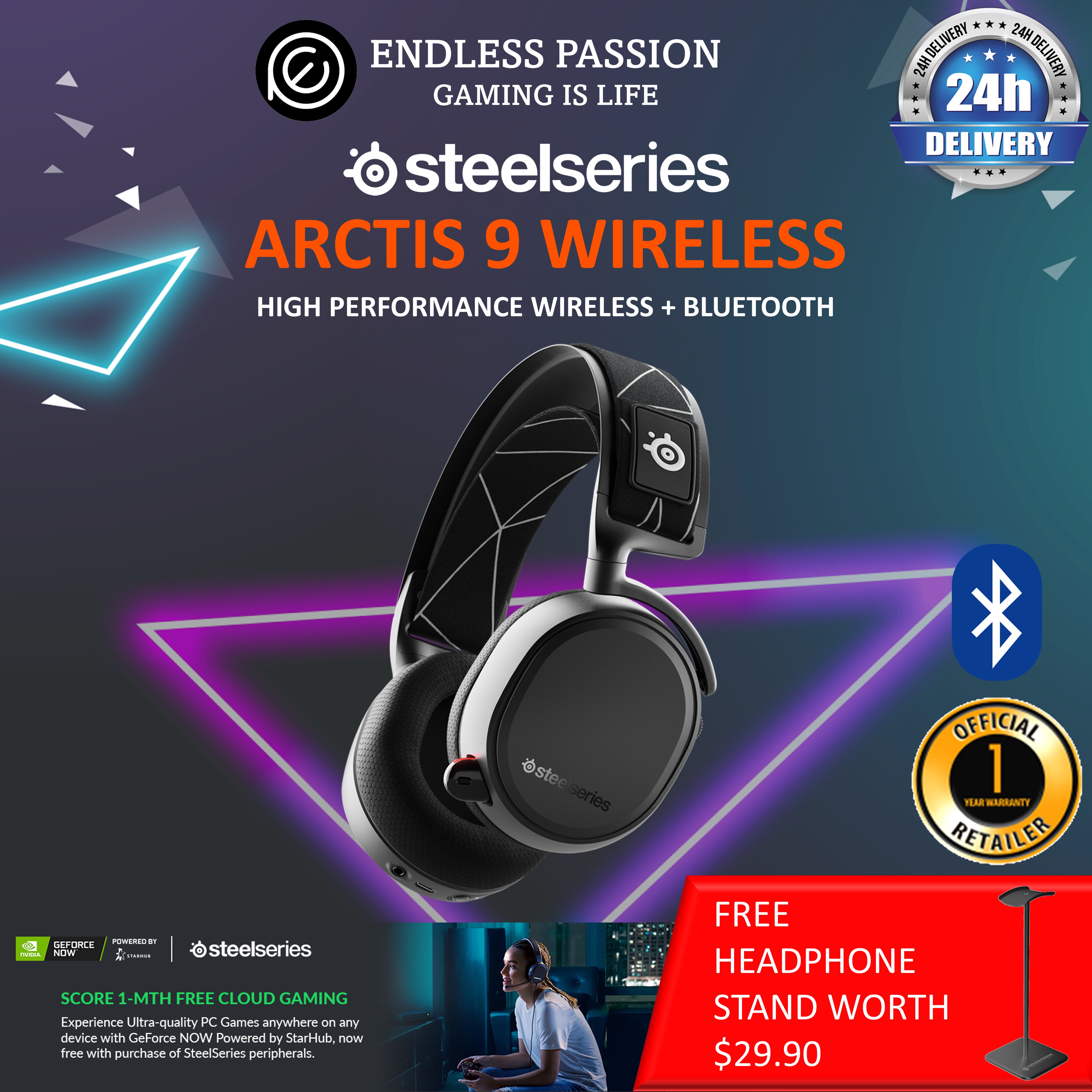 SteelSeries Arctis 9 Dual Wireless 