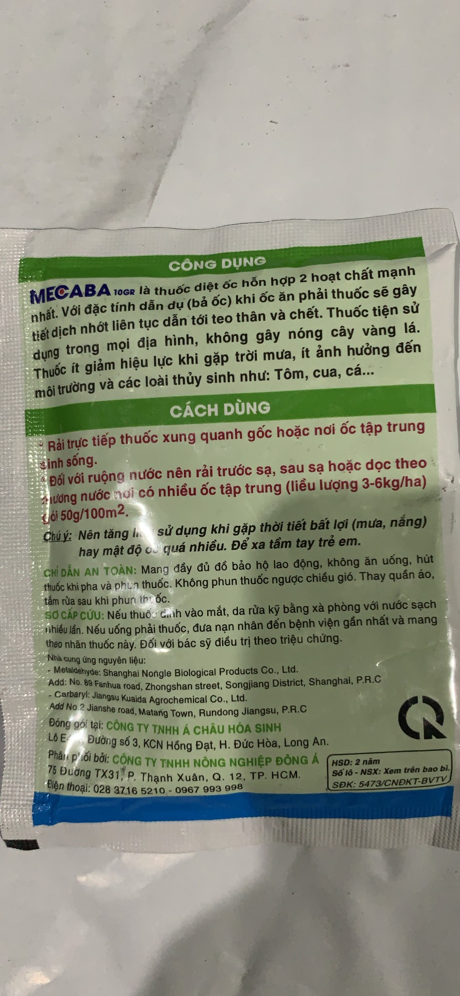 Sản Phẩm diệt Ốc dạng bả Ốc cá sấu 100gr cực mạnh