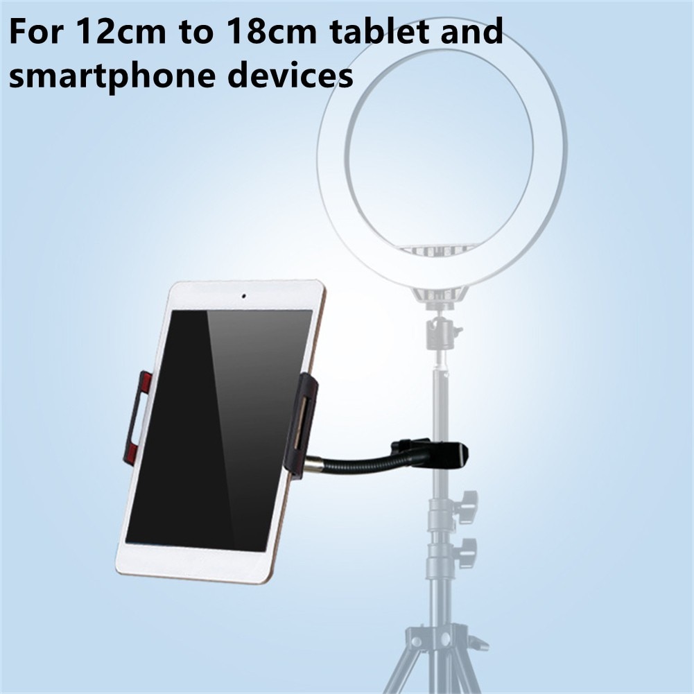 1PC Tablet Live Support With Tablet Holder Phone Clamp 360 Degree Rotation Adjustable Universal Microphone Stand Mount Holder