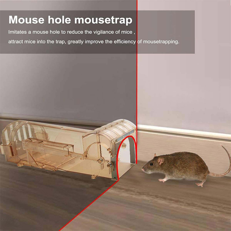 Nfa Pedal loại an toàn, thân thiện với môi trường, không độc hại bắt sống nhựa mousetrap (mô hình lồng dài)