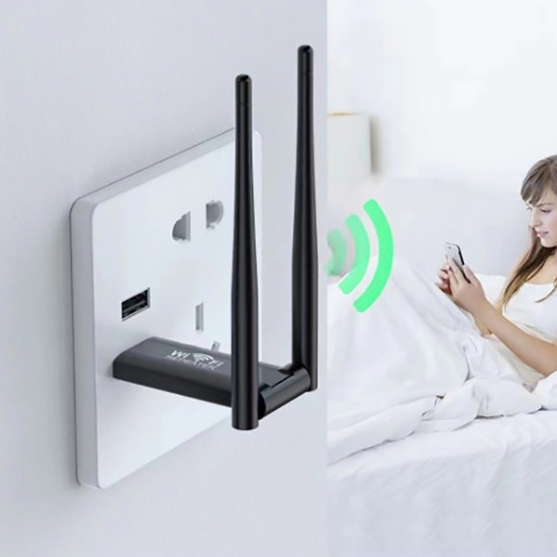 USB 2.4G 300Mbps Wireless WiFi Repeater Extender Router WiFi Signal Amplifier Booster Long Range Wi-Fi Repeater Access Point. 