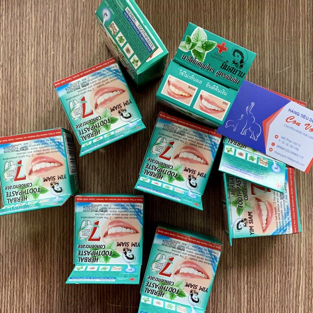 Kem trắng răng thảo dược Yim Siam herbal toothpaste