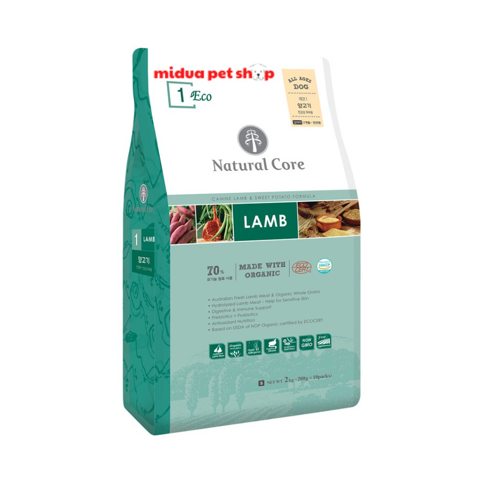 10kg thức ăn cho chó thịt cừu NATURAL CORE LAMB