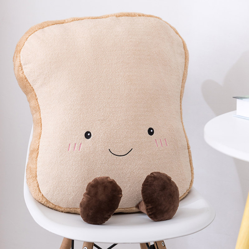 Cartoon Bread Plush Doll Toys Soft Stuffed Pretzel Toast Bread Plush Doll For Children Birthday Gifts