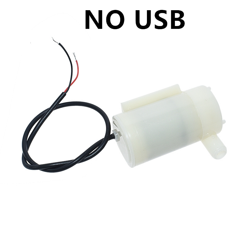 Máy bơm chìm siêu nhỏ không tiếng ồn máy bơm nước động cơ máy bơm nước ổ đĩa usb dc 3-5v 70-120l/h