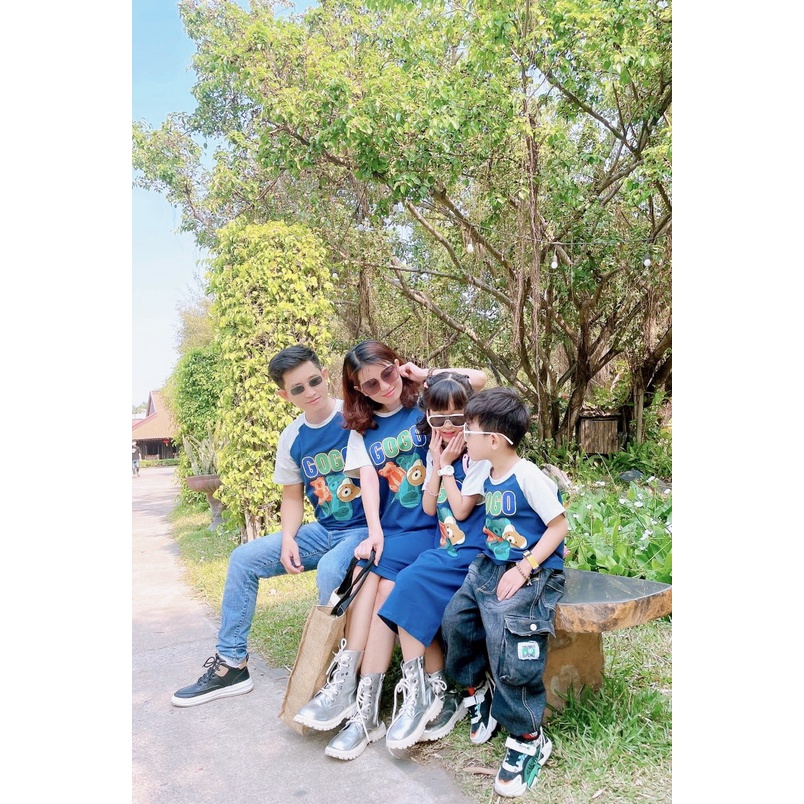 Set Đồ Đôi Gia Đình Đầm Bé Gái Và Mẹ DD01