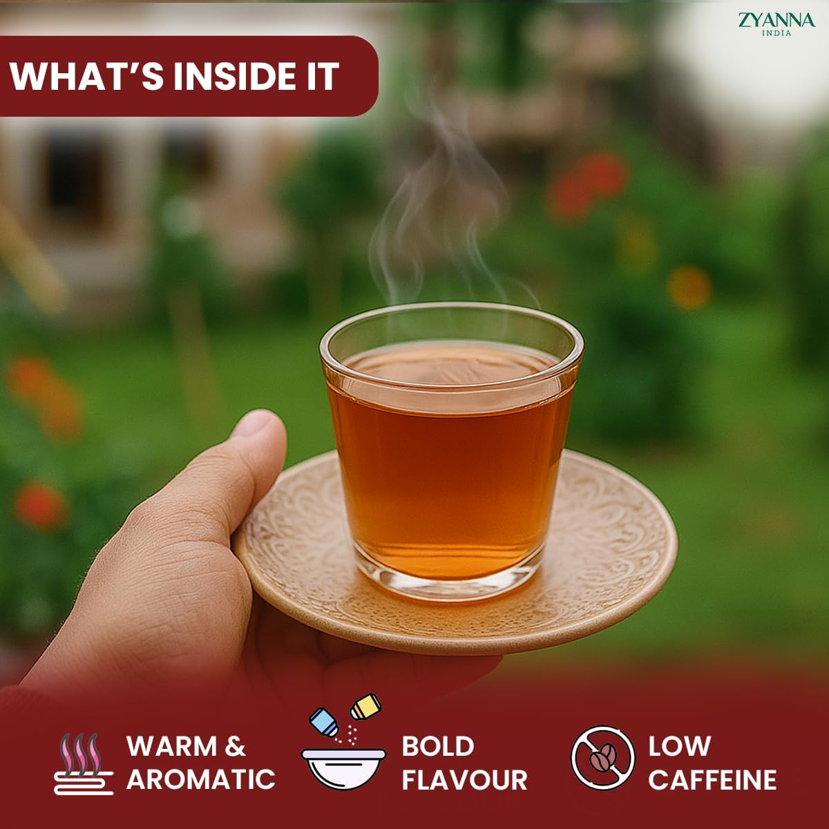 Zyanna Kashmiri Kahwa Tea Premium Loose Leaf Green Tea Blended with