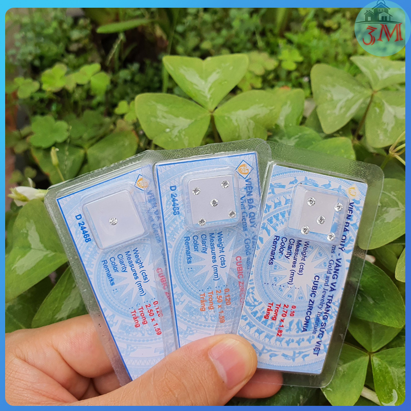 Kim Cương Nhân Tạo Vỉ Sáng Đẹp ( Đá Đính Răng )