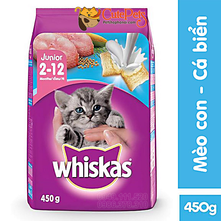 Thức ăn hạt mèo con Whiskas Junior