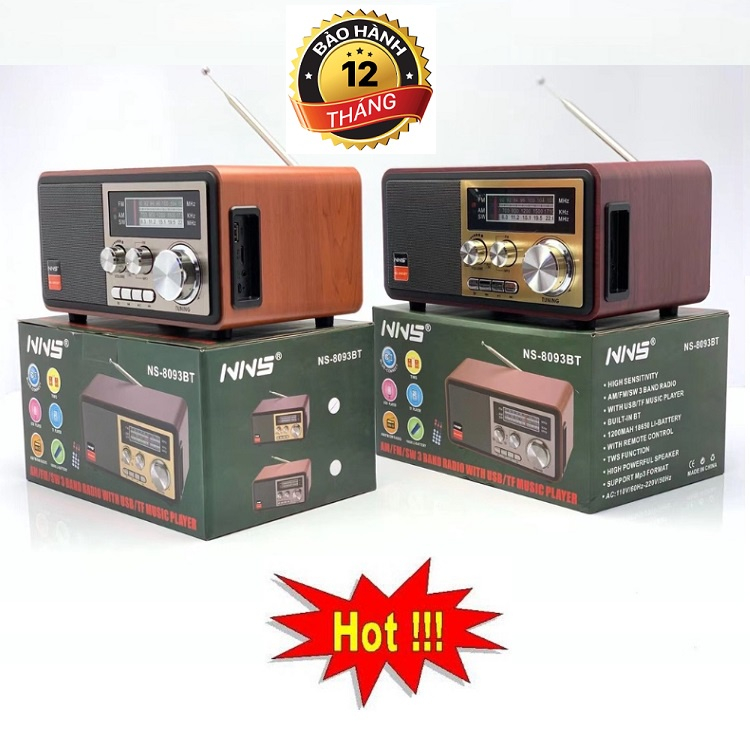 Buy radio, fm radio, music player, radio ns-8093bt, bluetooth nns, fm, am,sw /usb/tf tuner, memory card port loud radio, vivid sound, good sound clear, easy to use, 1 year warranty.