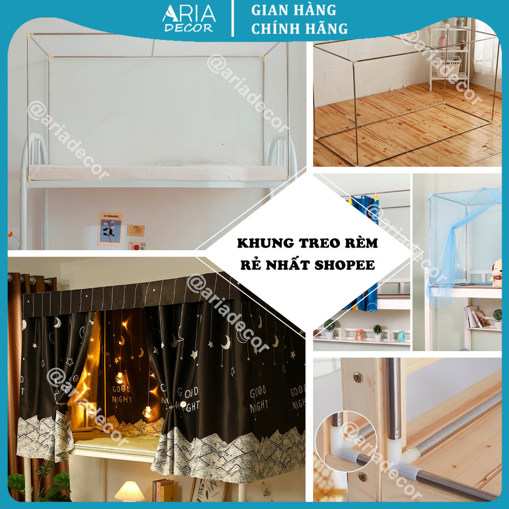 Khung giường tầng ký túc xá , khung treo rèm ,màn giường tầng ký túc xá ...