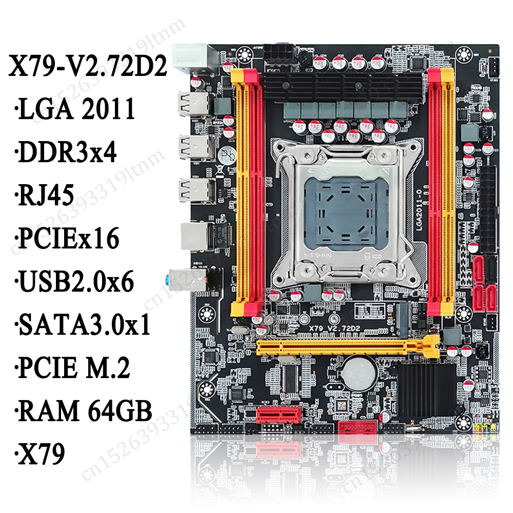 X79 Desktop Mainboard NVME M.2 SSD LGA 2011 Computer Processors ...