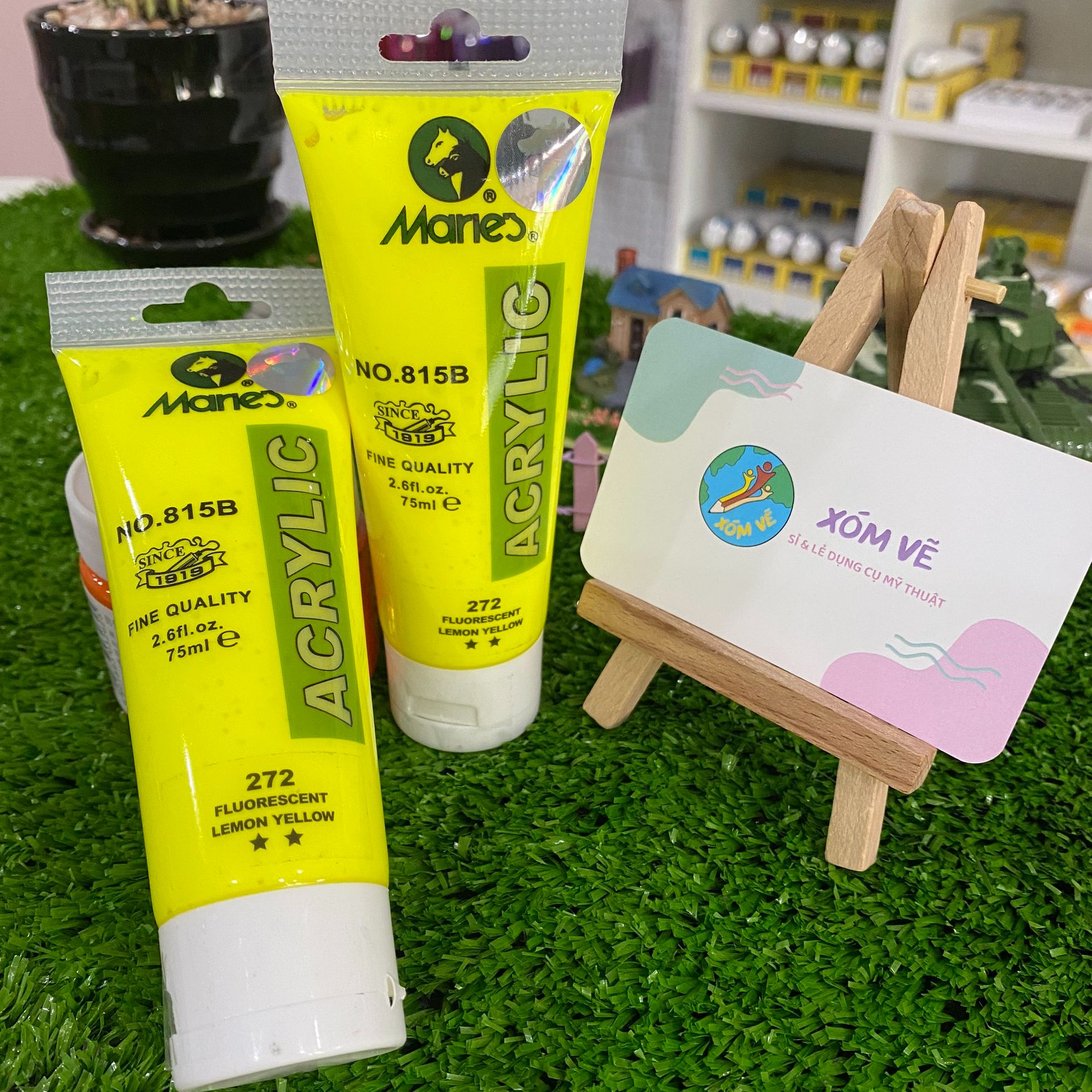 Màu Acrylic nhũ vẽ nổi 3D tuýp 75ml
