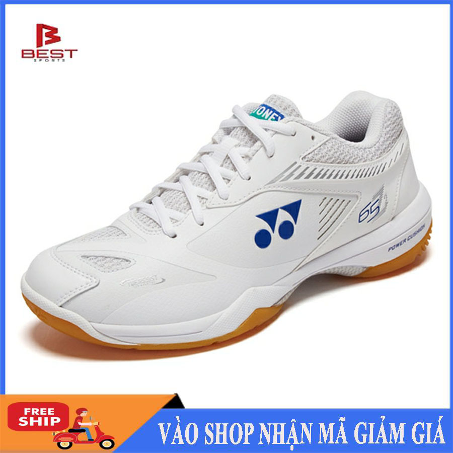 Giày cầu lông nam nữ mẫu mới Yonex SHB 65Z màu trắng đủ size