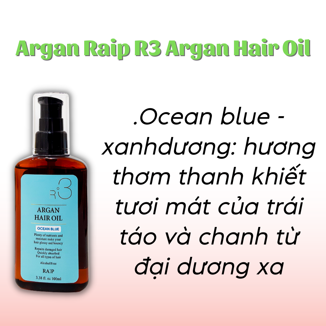 Dầu dưỡng tóc Argan Raip R3 Argan Hair