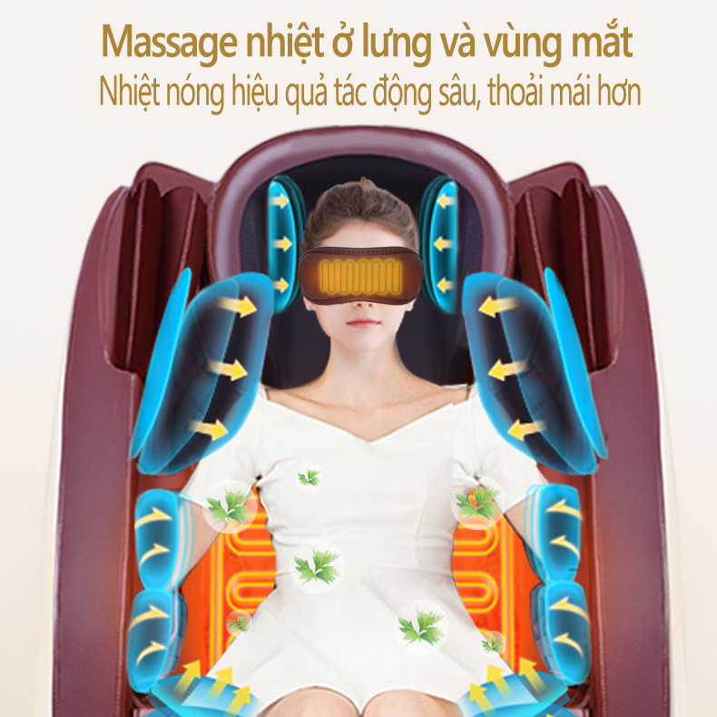 Ghế massage máy mát xa KAIMEIDI tự động đa chức năng loa Bluetooth nhạc 3D lập thể ghế mát xa...