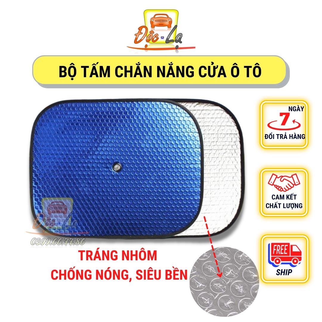 Bộ 2 Tấm Che Nắng Ô Tô, Tấm Chắn Nắng Ô Tô Xe Hơi Phản Quang Phủ Nhôm Bạc Phản Quang Cách Nhiệt, Chống Thấm Nước che nắng xốp