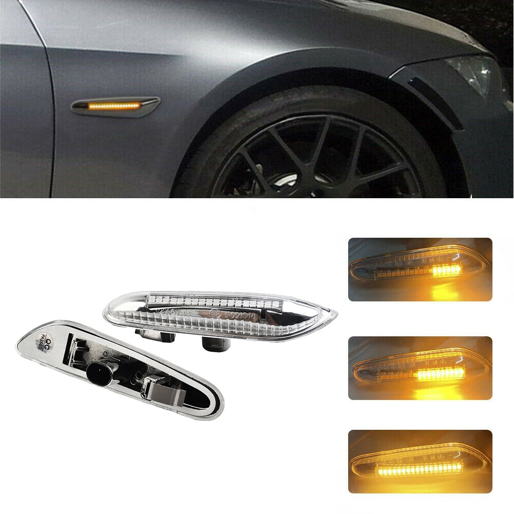 Modern Design Amber LED Side Marker Lights for BMW E46 E90 E91 E92 E60 E87 E82