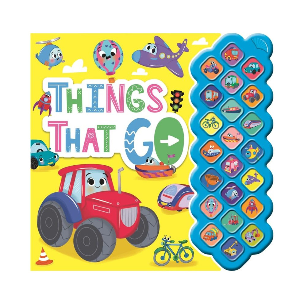 Noisy Things That Go 22 Buttons Sound Book For Kids & Toddlers To