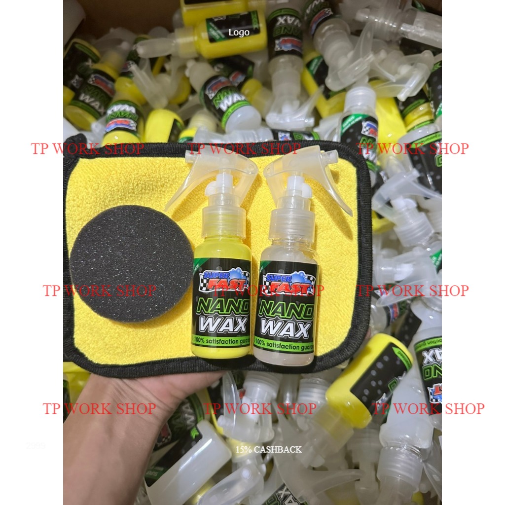 Nano wax dưỡng bóng dàn áo xe máy tặng khăn và mút lau
