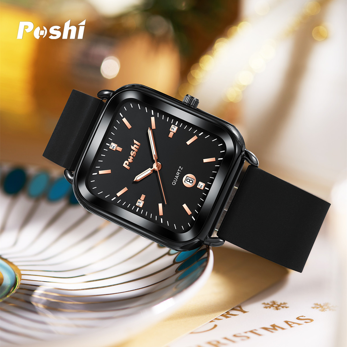 %E3%80%90versatile%20style%E3%80%91%E3%80%90Very%20good-looking%E3%80%91POSHI%20New%20Men's%20Watch%20with%20Silicone%20Strap,%20Square%20Quartz%20Watch%20for%20Women%20-%20Stylish%20Water-Resistant%20Watch%20for%20Ladies%20-%20Image%203