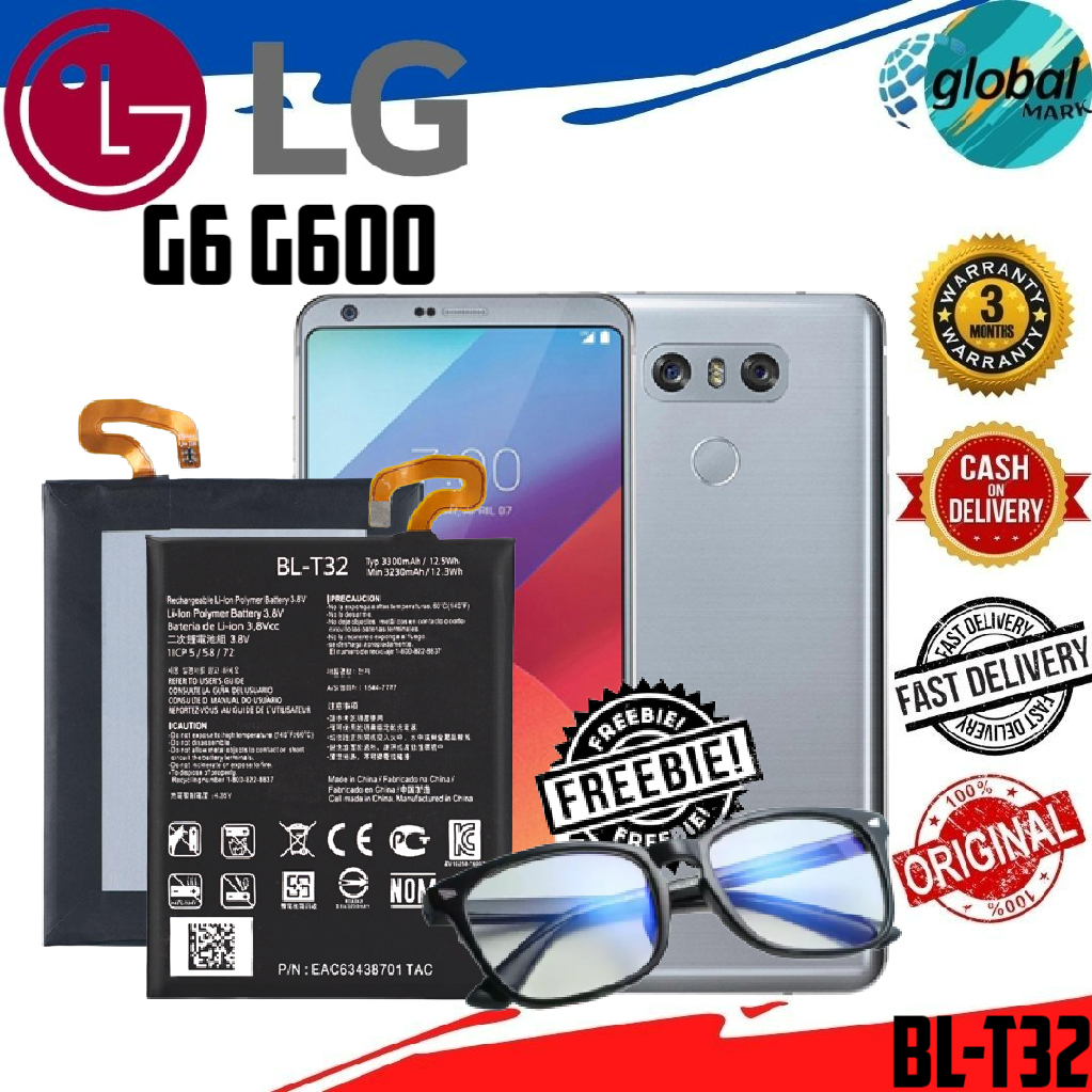 Audiosystem Batteria Per LG G6 (H870) 3300mAh BL-T32 Al Polimero Di Litio - Kit Montaggio Incluso, Ricambio Pila