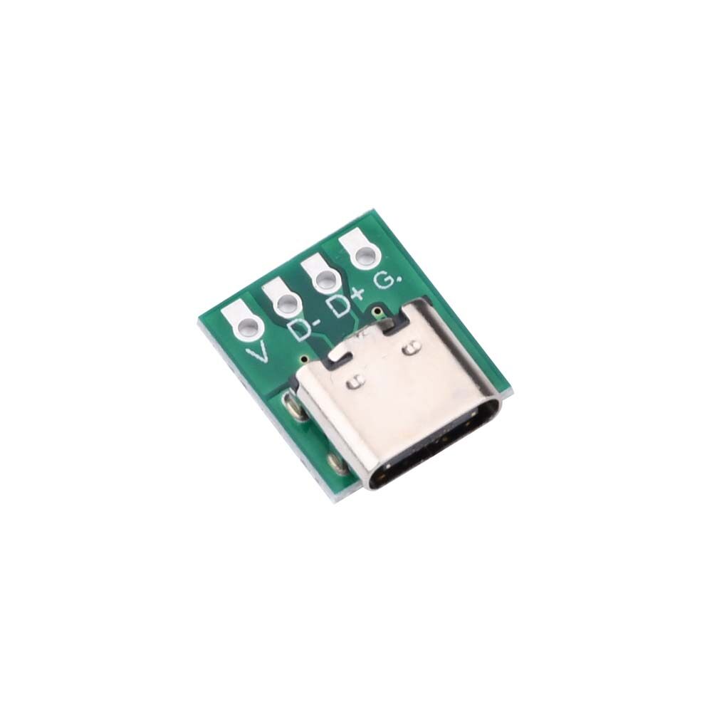 Diymore Bảng Kết Nối Slope Loại USB C Tự Làm 3.1 Nối Tiếp Cơ Bản Breakout Cổng Kết Nối Cái 16P Cho Dòng Dữ Liệu Dây Cáp Transfer
